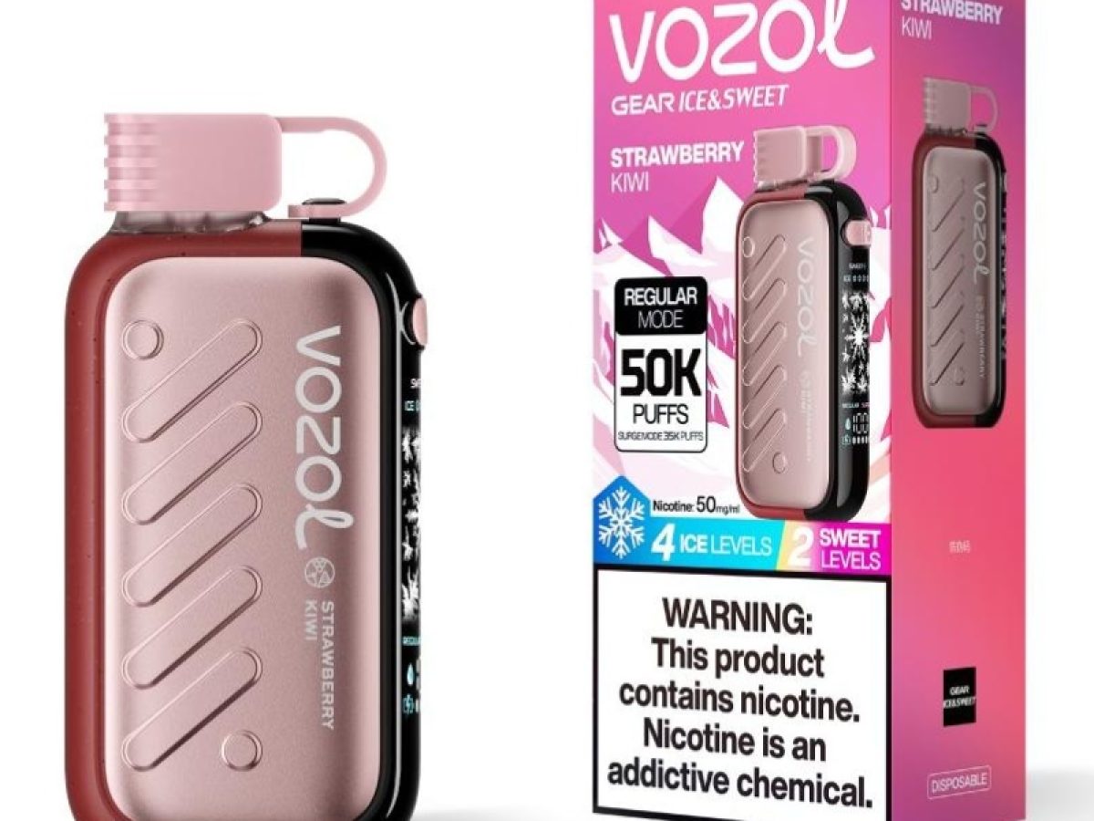 Vozol Gear Ice & Sweet 50k Strawberry Kiwi | Hinta 13.29| Tukkumyynti
