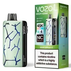 Vozol Neon 45K Sour Apple Ice - Vozol Finland Vozol Neon 45K Sour Apple Ice